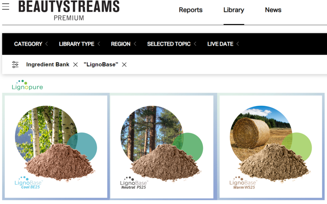 LignoBase in BEAUTYSTEAMS Ingredient Bank
