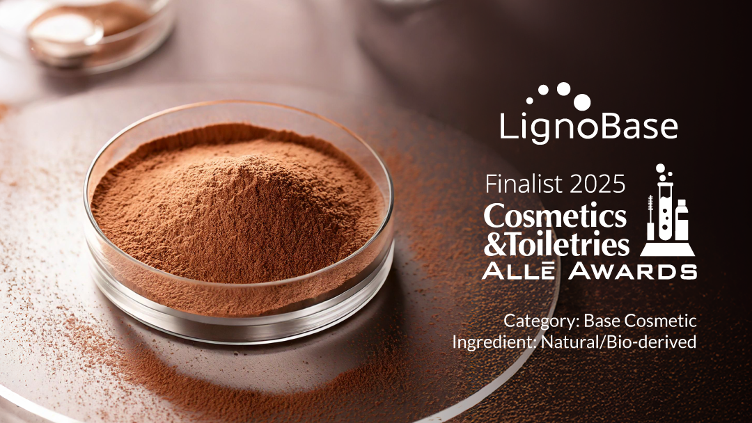 LignoBase Finalist of the 2025 C&T Allē Awards in the Category Natural/Bio-derived Ingredients
